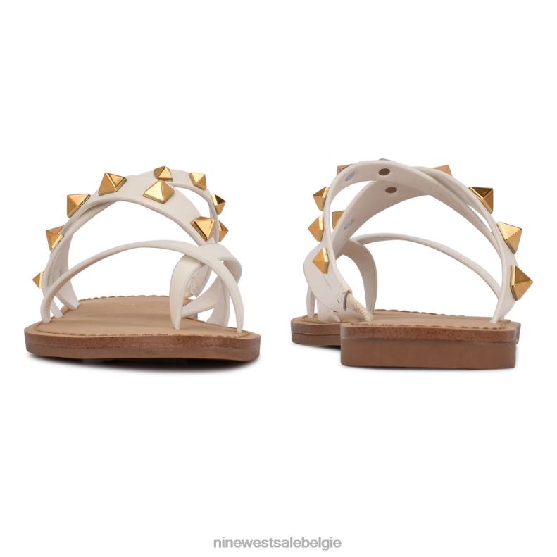 Nine West L48XT100 wit Cerri platte sandalen