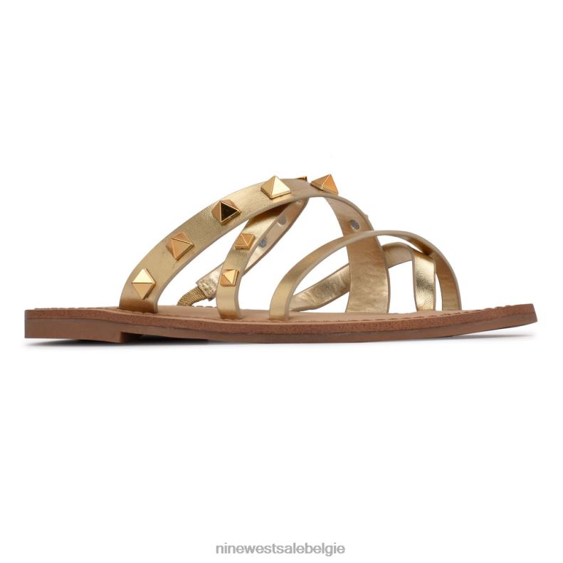 Nine West L48XT101 platijn Cerri platte sandalen