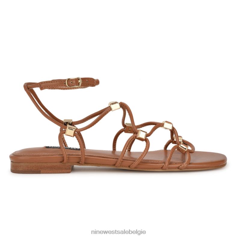 Nine West L48XT16 nieuwe bagage Majah platte sandalen met bandjes