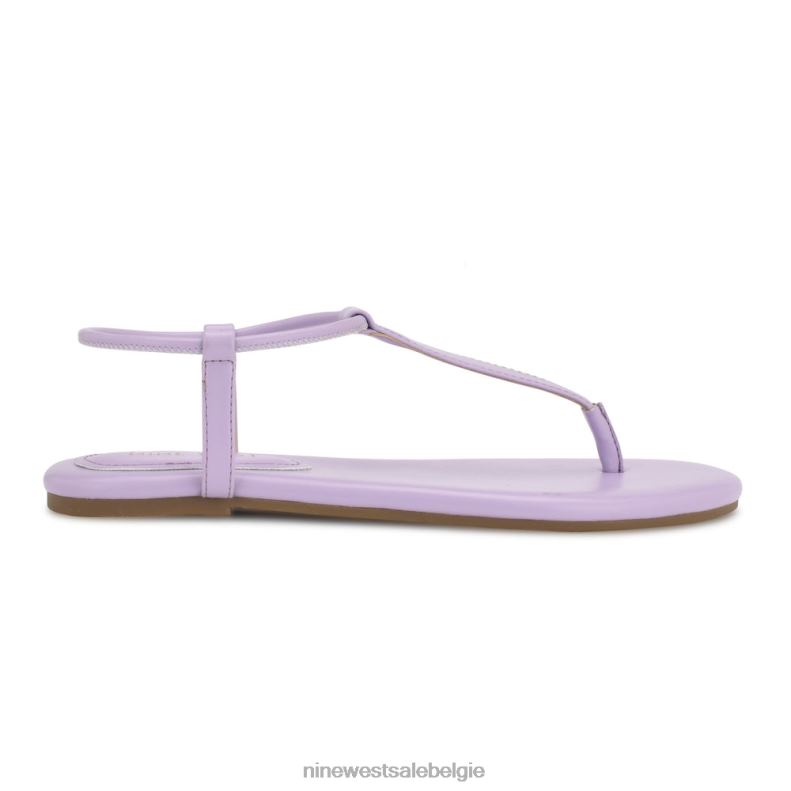 Nine West L48XT23 lichtpaars bassie platte sandalen