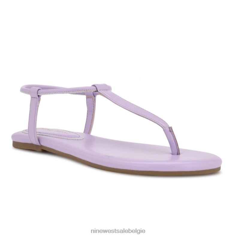 Nine West L48XT23 lichtpaars bassie platte sandalen