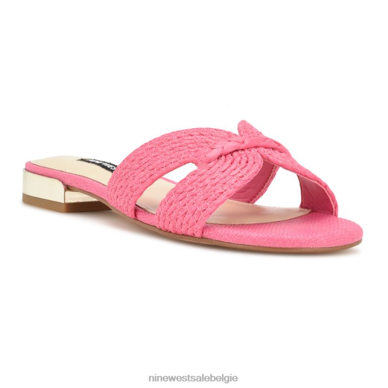 Nine West L48XT63 roze Irenie platte sandalen