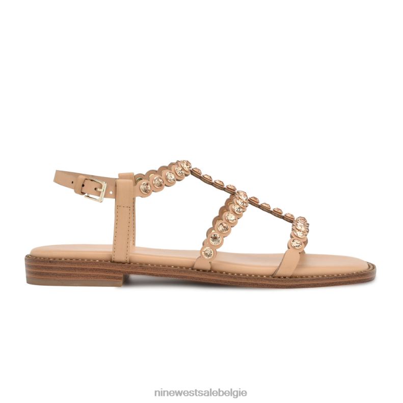 Nine West L48XT9 licht natuurlijk emely platte sandalen