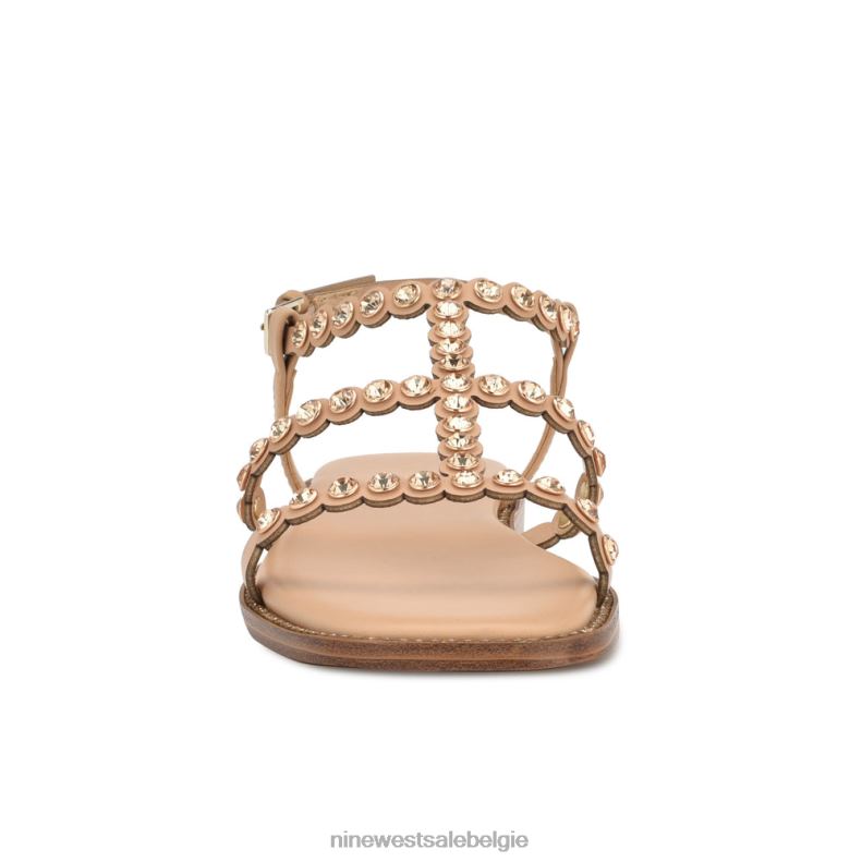 Nine West L48XT9 licht natuurlijk emely platte sandalen