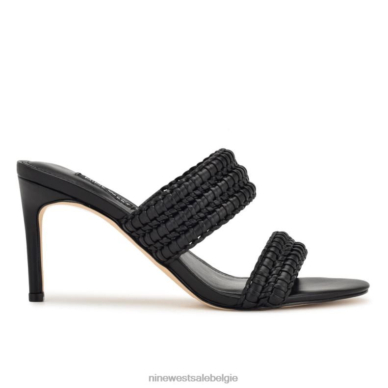 Nine West L48XT135 zwart pauze sandalen met hak