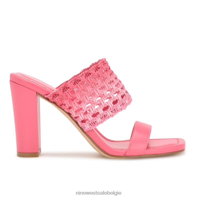 Nine West L48XT136 roze ombre Mylas-slipsandalen met hak