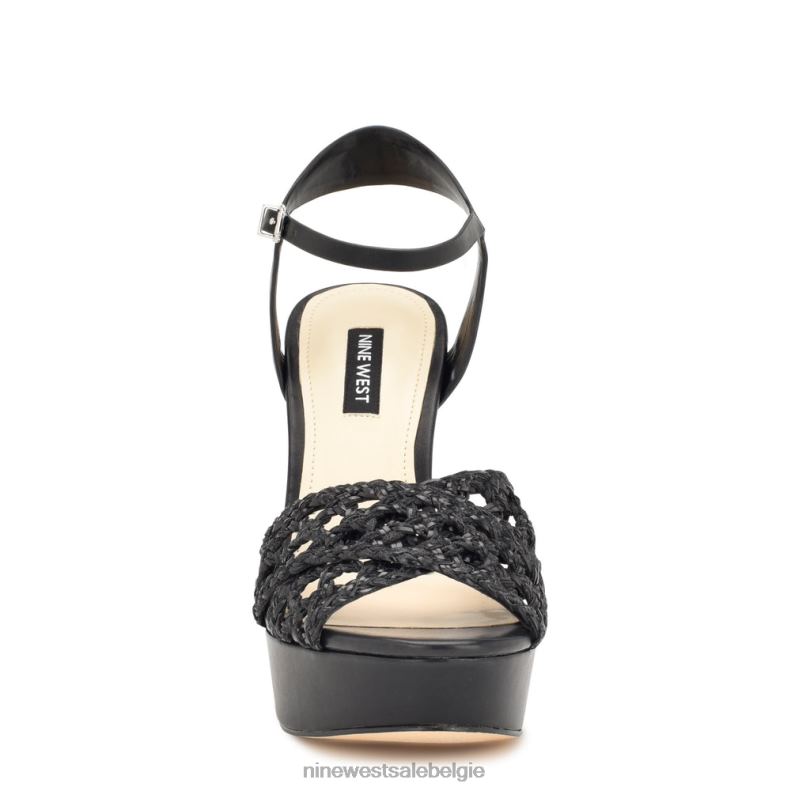 Nine West L48XT155 zwart Grecia platformsandalen