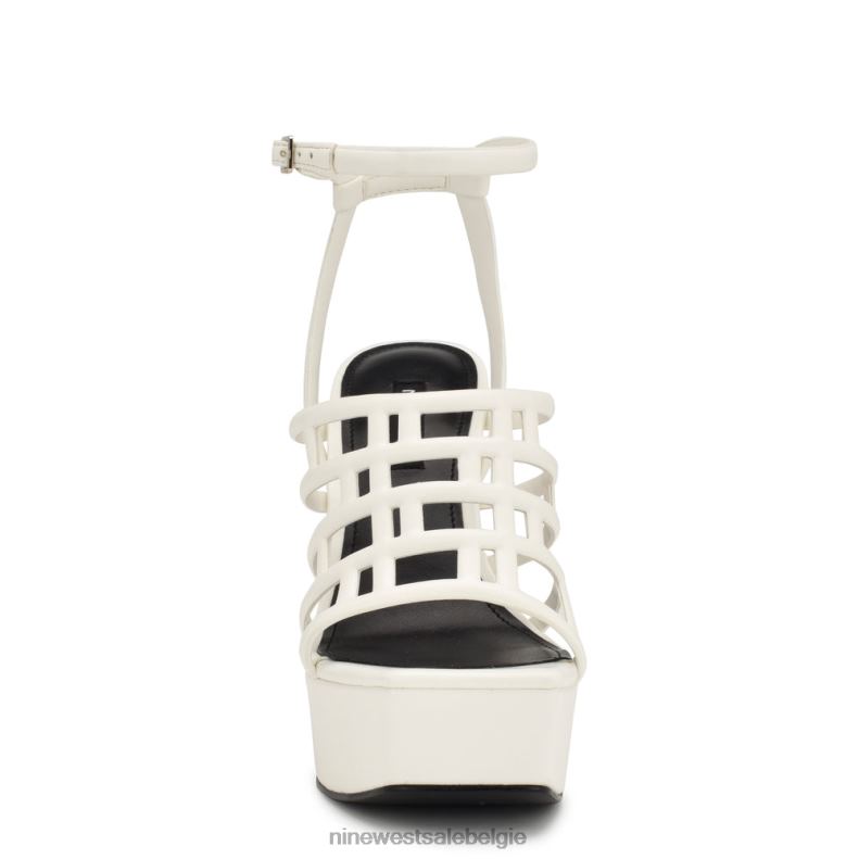 Nine West L48XT1746 wit Kelinda platformsandalen met enkelbandje