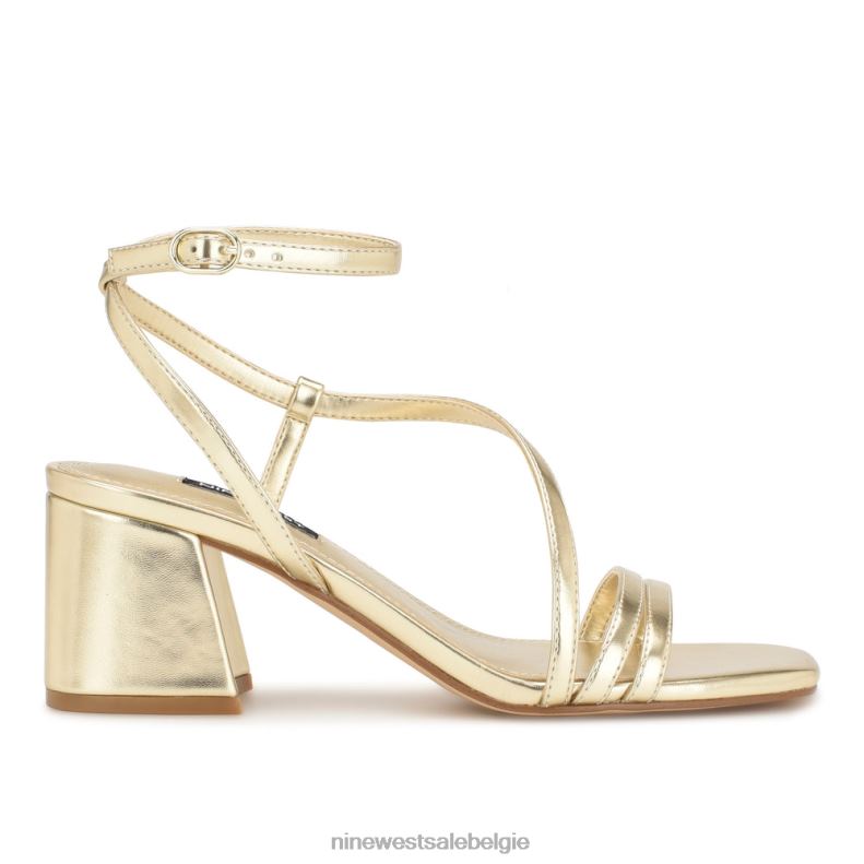 Nine West L48XT191 platijn Georga sandalen met blokhak