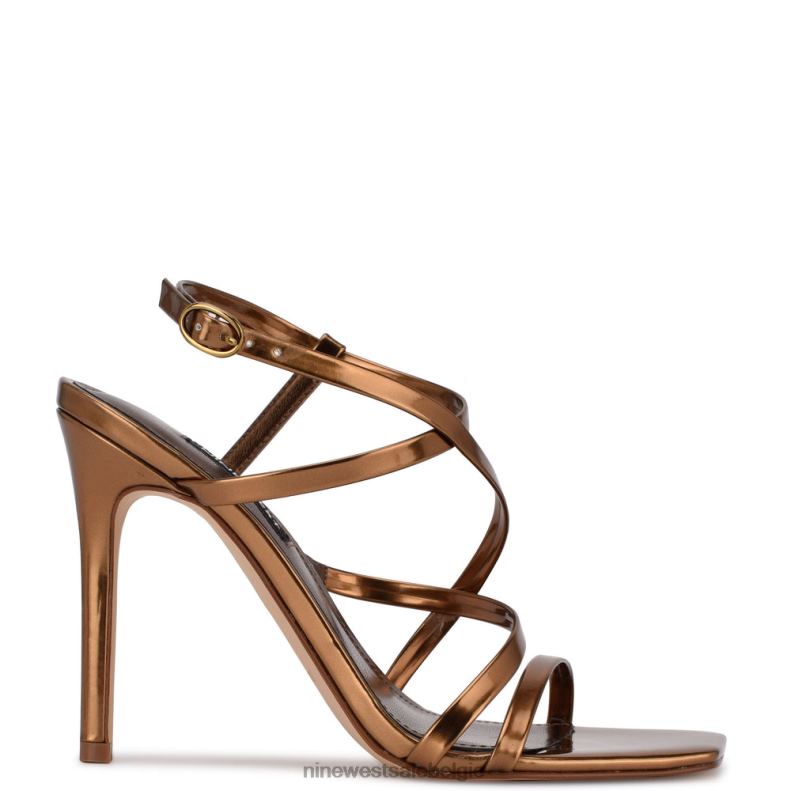 Nine West L48XT1956 bronzen Tilas sandalen met hak