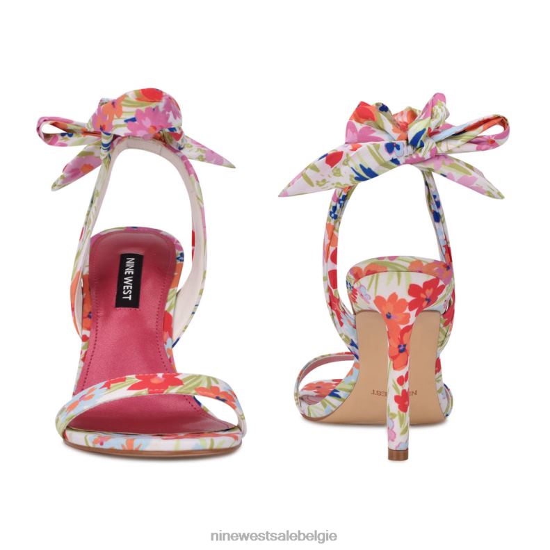 Nine West L48XT2037Kelsie sandalen met enkelwikkel en hak