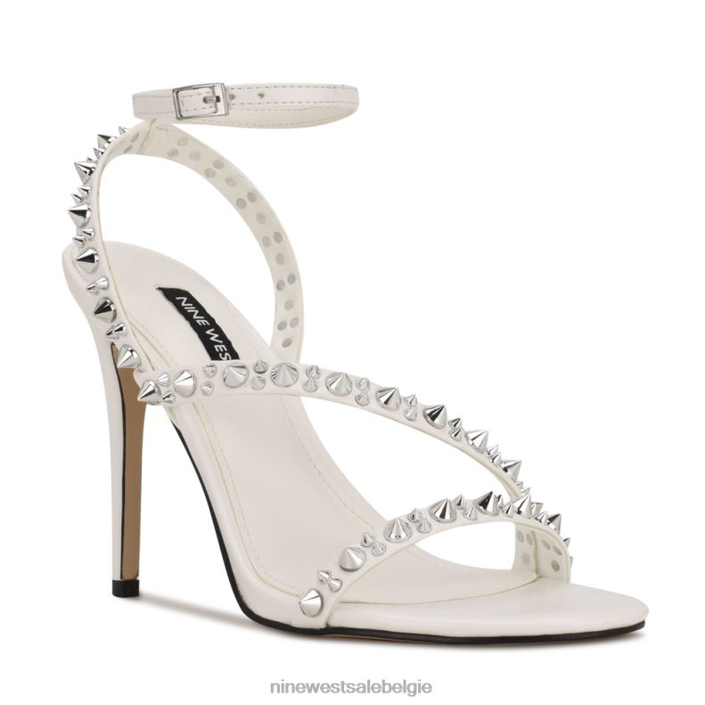 Nine West L48XT2050 wit mitz sandalen met enkelbandje