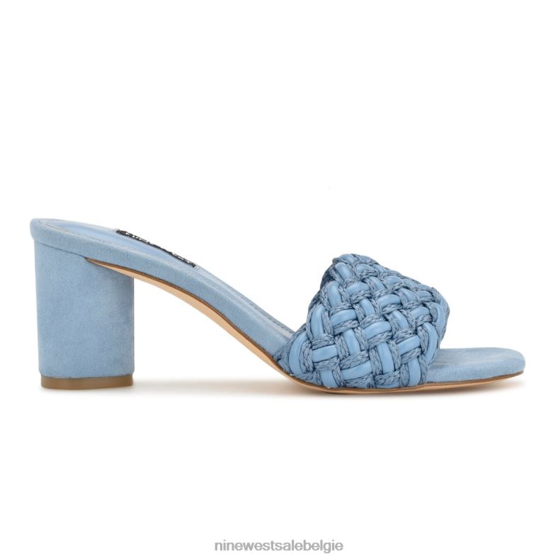 Nine West L48XT215 blauw driah sandalen met hak