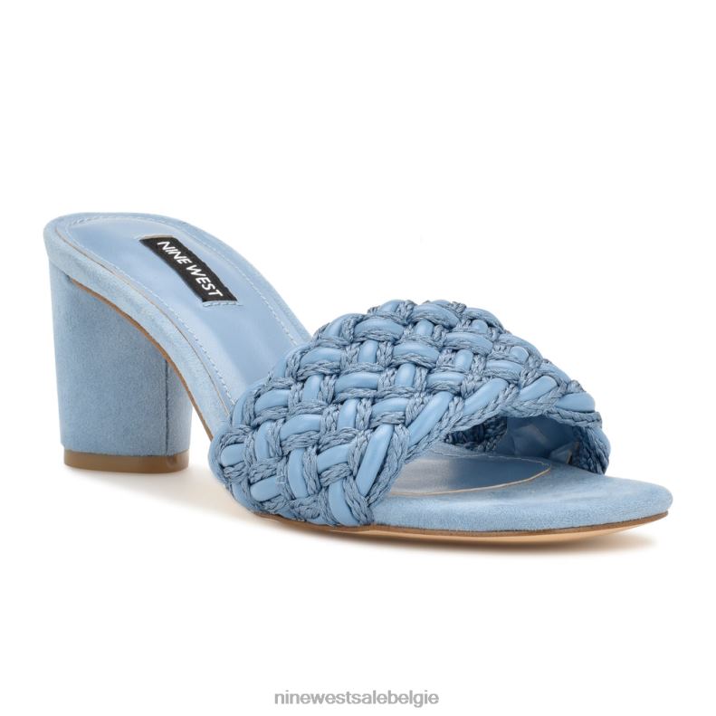 Nine West L48XT215 blauw driah sandalen met hak