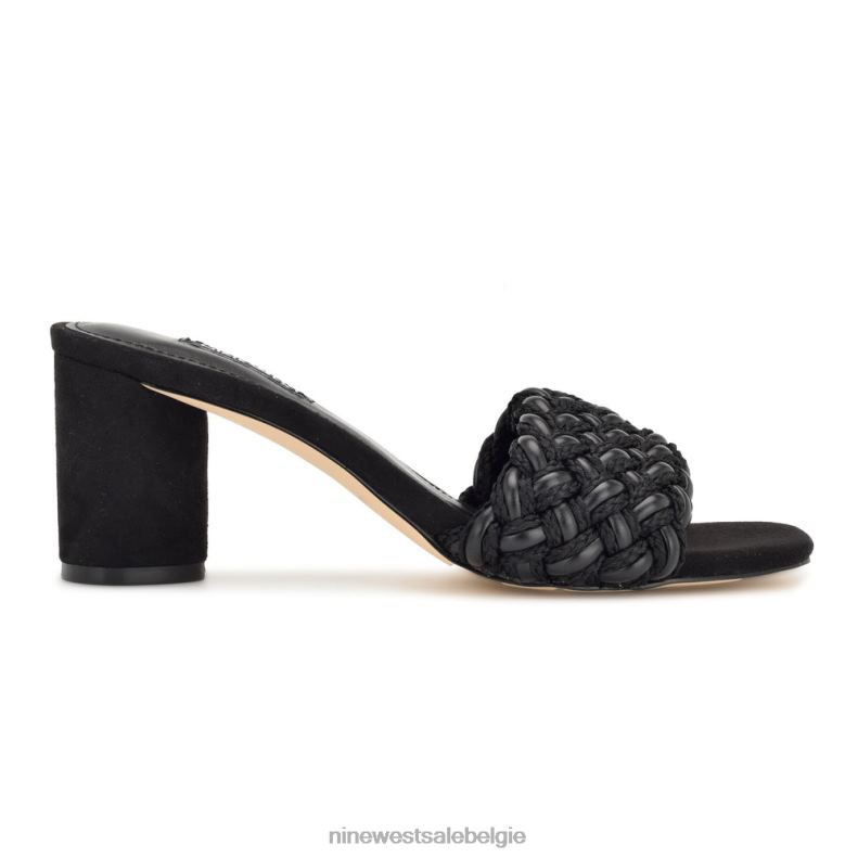 Nine West L48XT216 zwart driah sandalen met hak