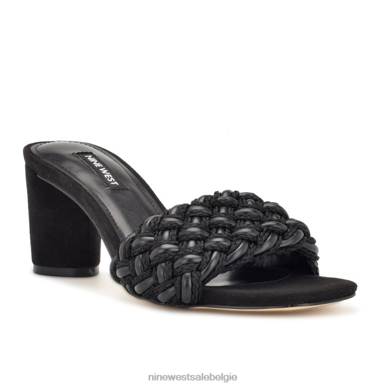 Nine West L48XT216 zwart driah sandalen met hak