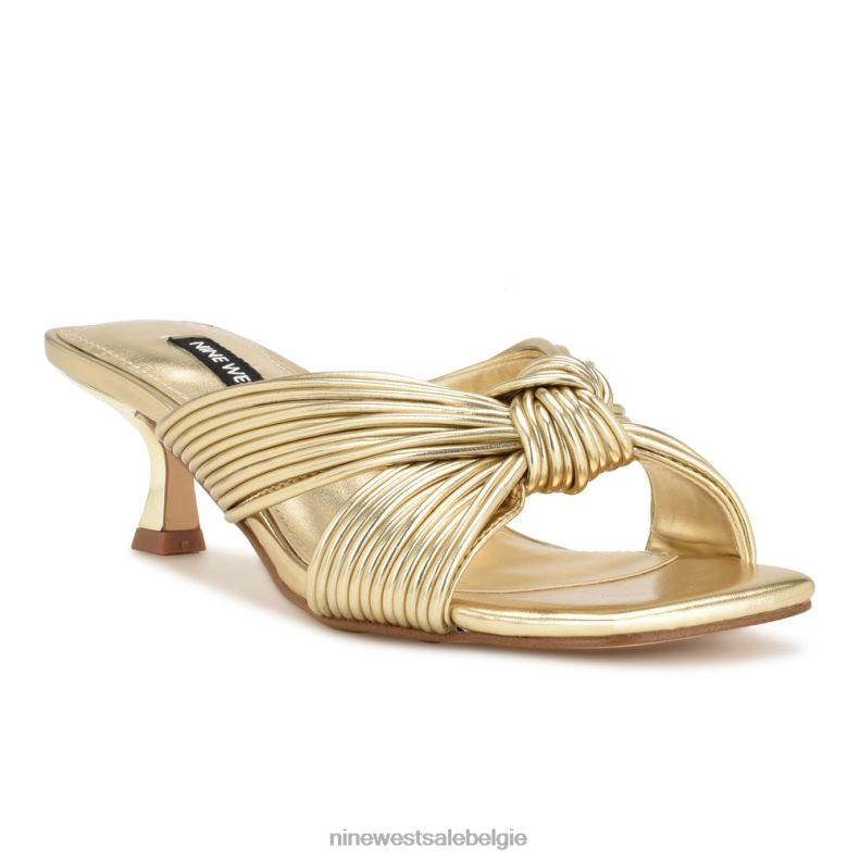 Nine West L48XT217 platijn Sandalen met narcissen en hak