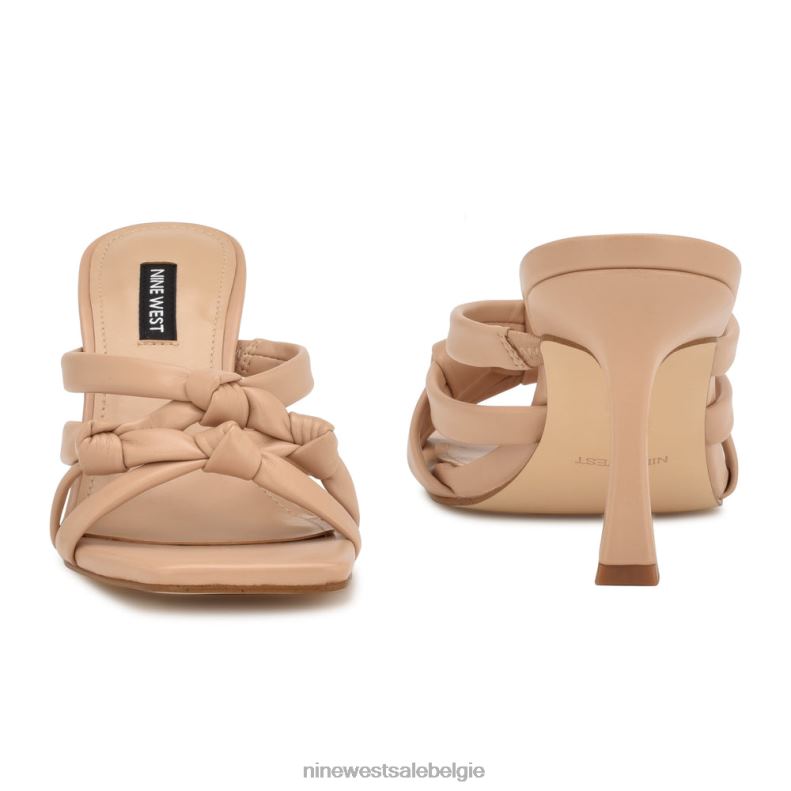 Nine West L48XT263 warme blos Yeander-slipsandalen met hak