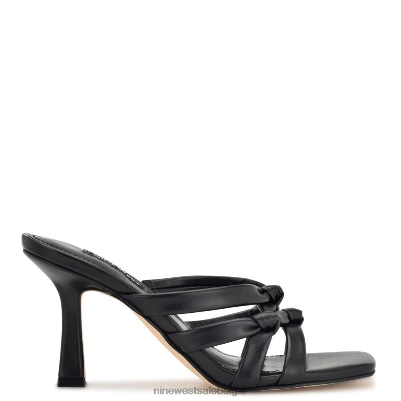 Nine West L48XT267 zwart Yeander-slipsandalen met hak