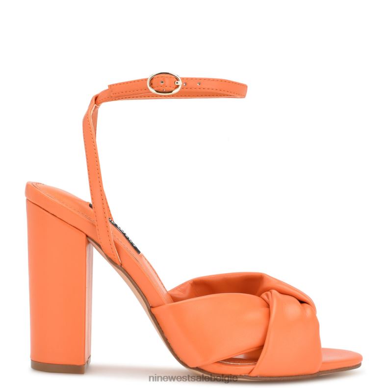 Nine West L48XT294 oranje Larisa sandalen met hak