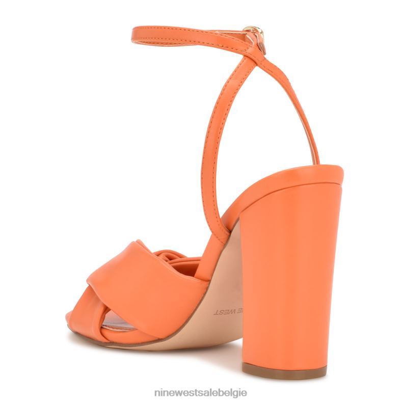 Nine West L48XT294 oranje Larisa sandalen met hak