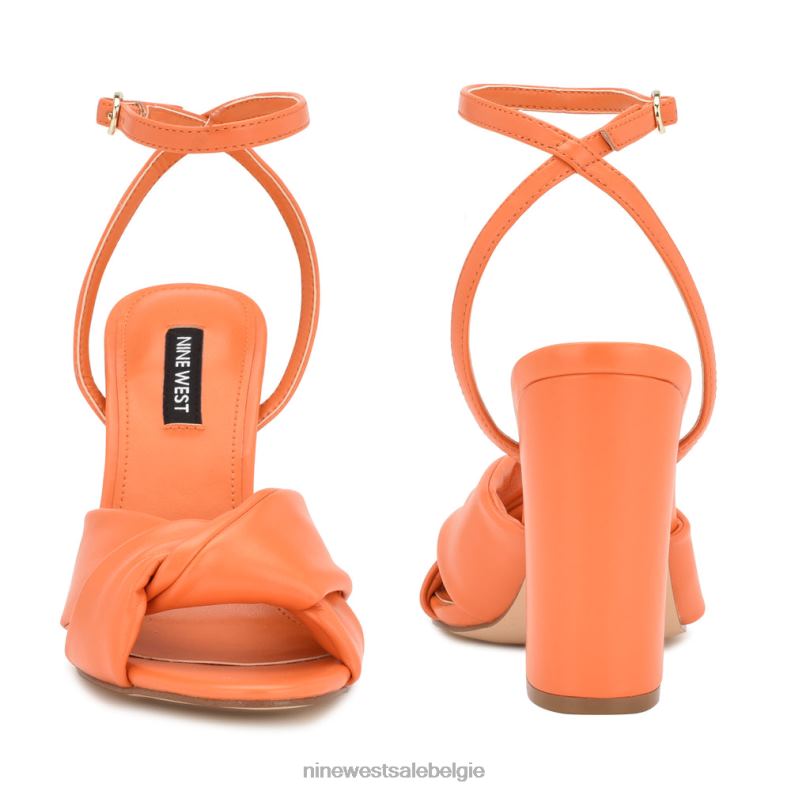 Nine West L48XT294 oranje Larisa sandalen met hak