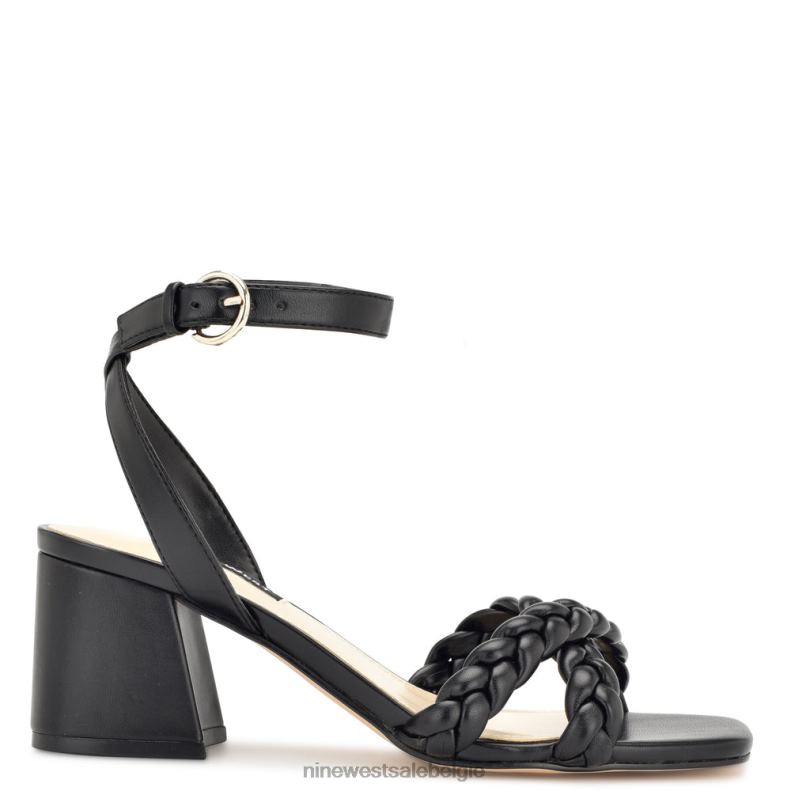 Nine West L48XT299 zwart Gracanna sandalen met blokhak