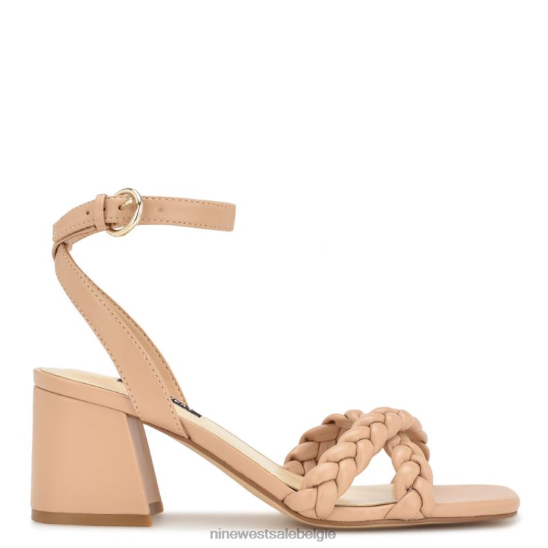 Nine West L48XT325 warme blos Gracanna sandalen met blokhak