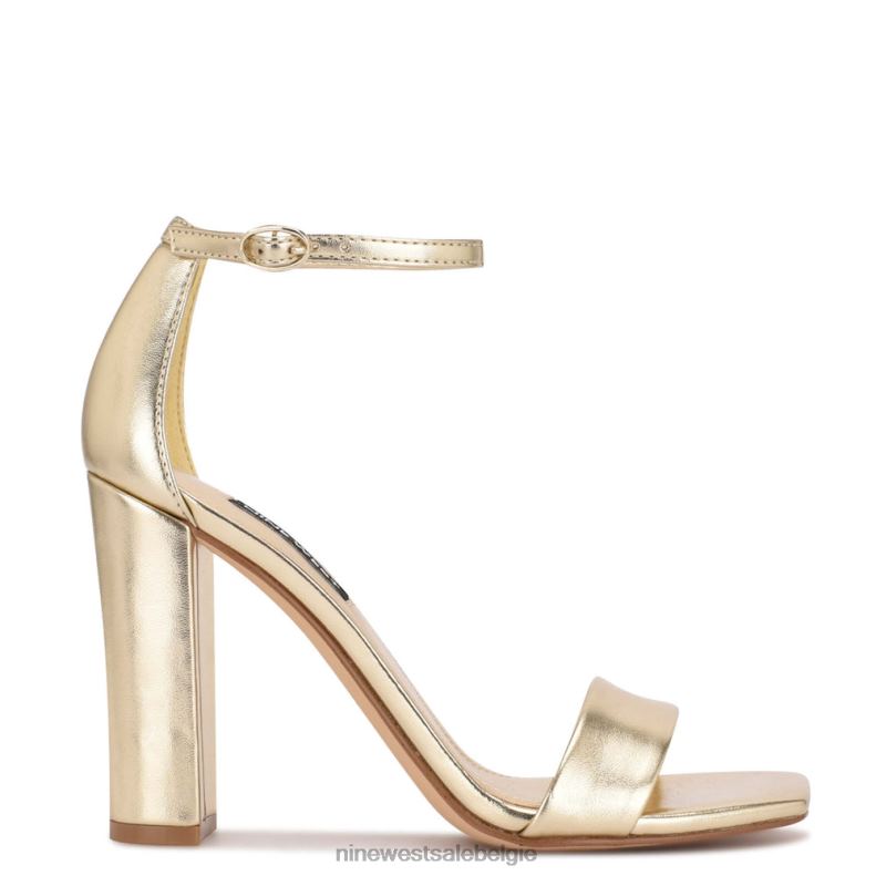 Nine West L48XT427 goud Marrie sandalen met enkelbandje