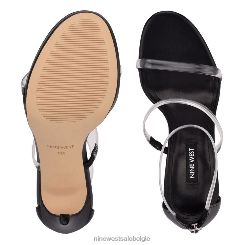 Nine West L48XT537 helder/zwart Sandalen met hak