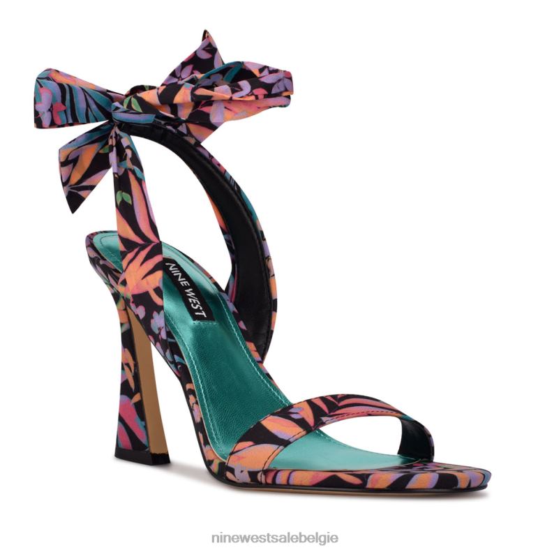 Nine West L48XT616Kelsie sandalen met enkelwikkel en hak