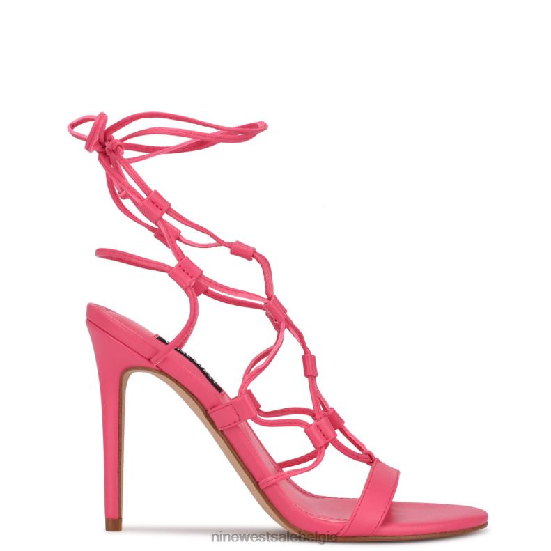 Nine West L48XT854 wauw roze Mix sandalen met enkelwikkel