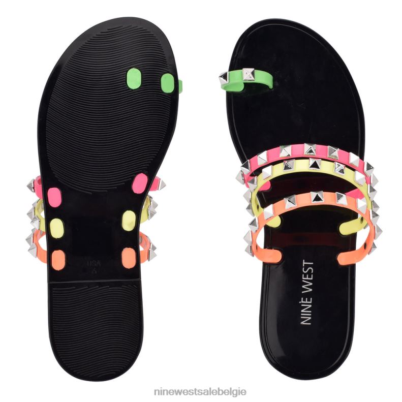 Nine West L48XT811 neon-multi Carte jelly sandalen