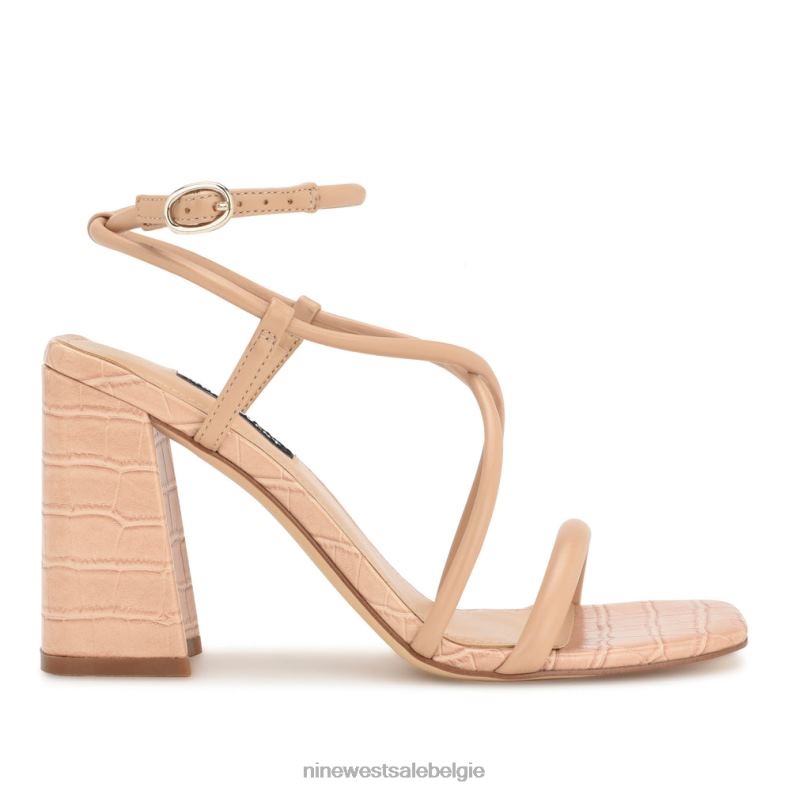 Nine West L48XT816 warme blos Yeera sandalen met hak en bandjes