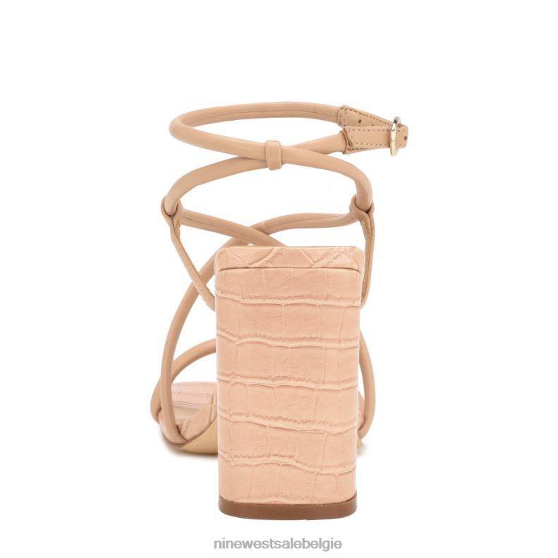 Nine West L48XT816 warme blos Yeera sandalen met hak en bandjes