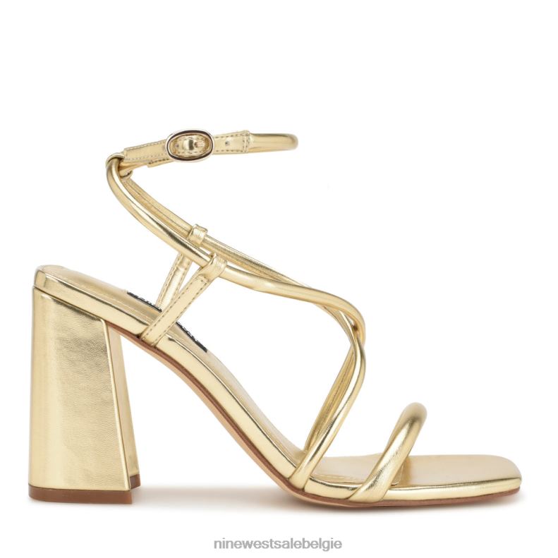 Nine West L48XT817 platijn Yeera sandalen met hak en bandjes