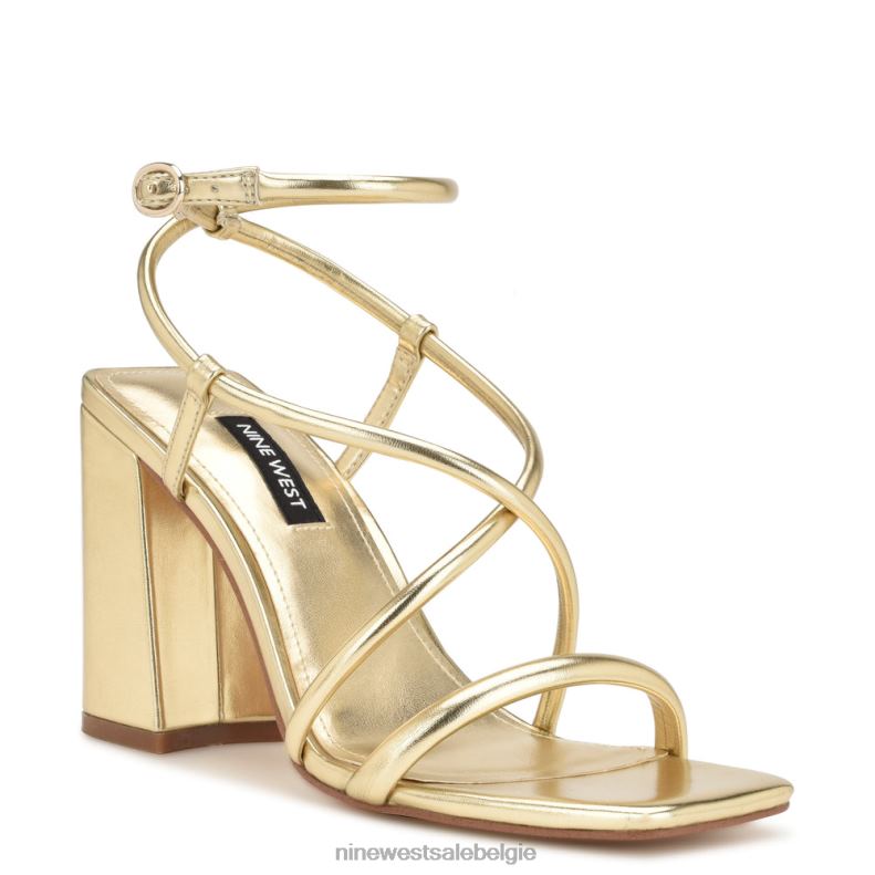 Nine West L48XT817 platijn Yeera sandalen met hak en bandjes