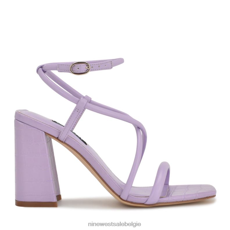 Nine West L48XT818 paars Yeera sandalen met hak en bandjes