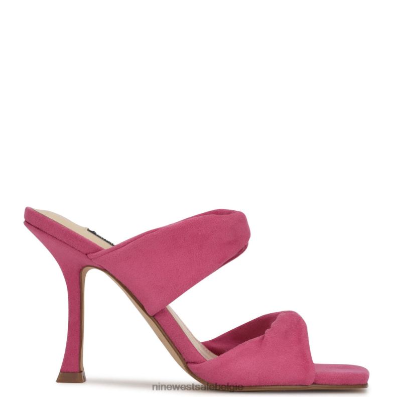 Nine West L48XT1004 schokkend roze seeya sandalen met hak