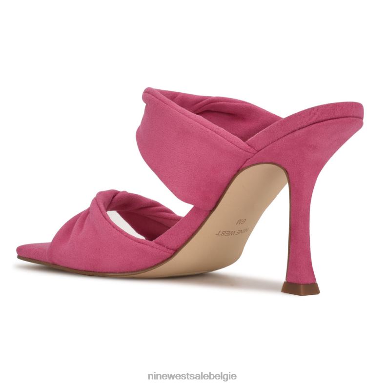 Nine West L48XT1004 schokkend roze seeya sandalen met hak