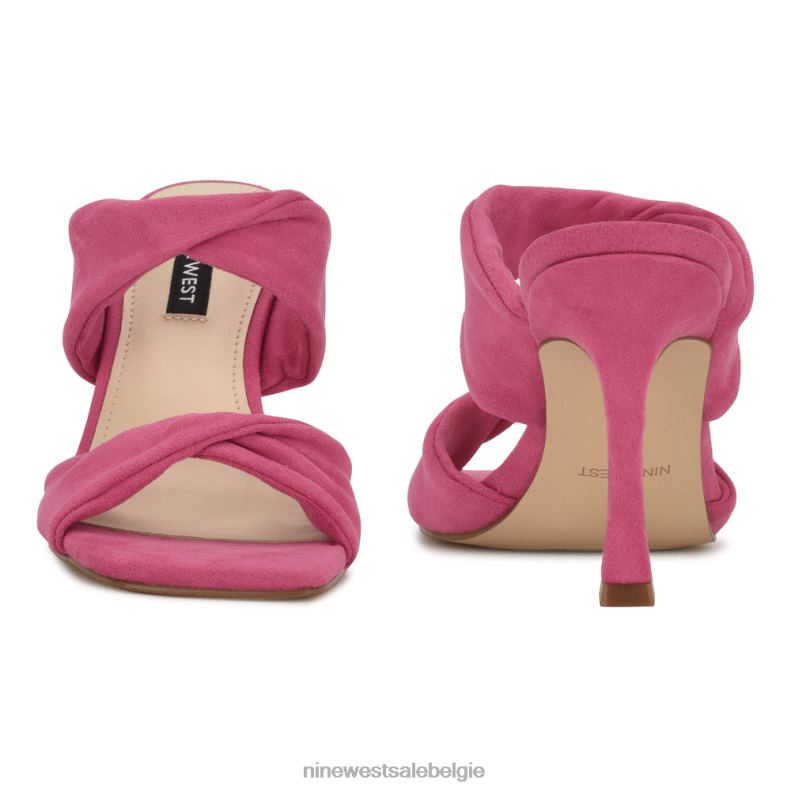 Nine West L48XT1004 schokkend roze seeya sandalen met hak