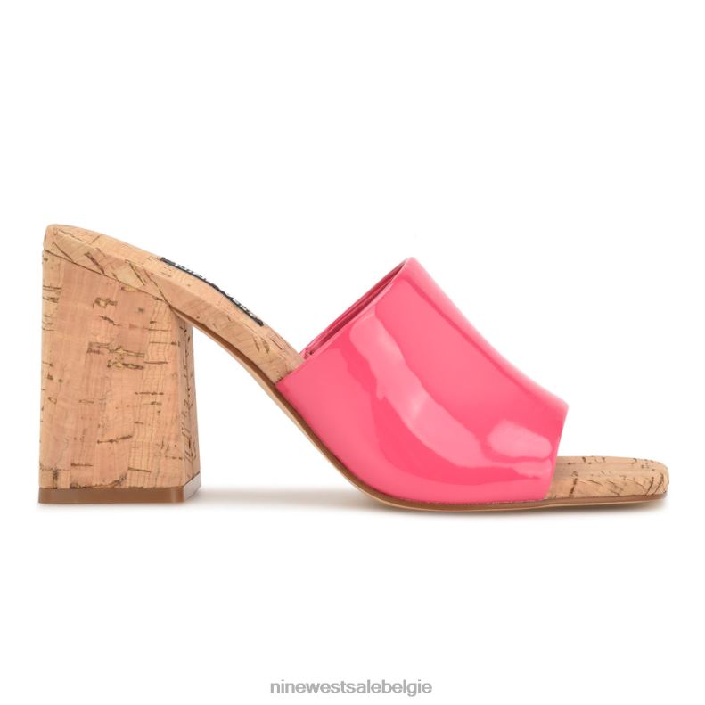 Nine West L48XT668 roze patent Teice sandalen met hak