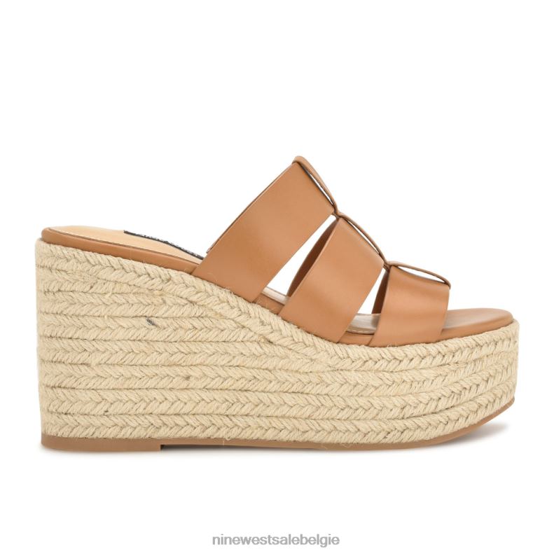 Nine West L48XT671 bruin Keran espadrille-slipsandalen