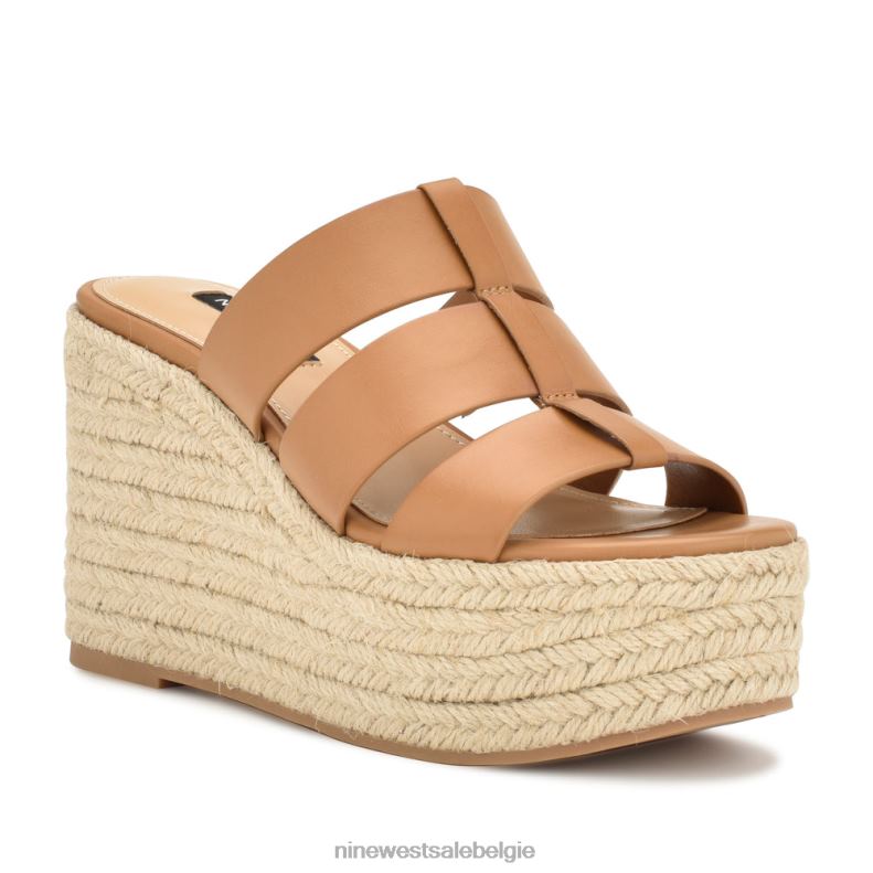 Nine West L48XT671 bruin Keran espadrille-slipsandalen