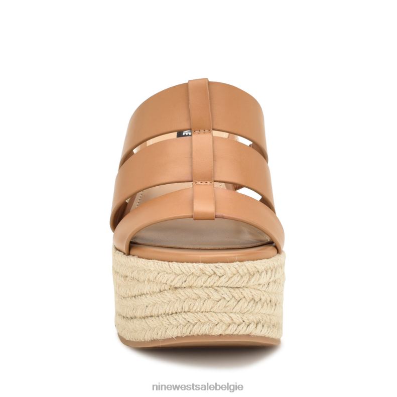 Nine West L48XT671 bruin Keran espadrille-slipsandalen