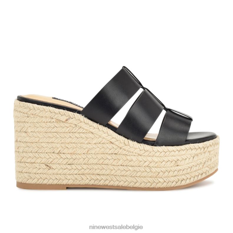 Nine West L48XT672 zwart Keran espadrille-slipsandalen