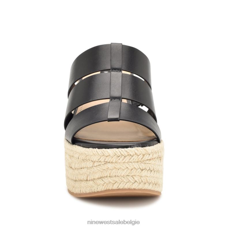 Nine West L48XT672 zwart Keran espadrille-slipsandalen