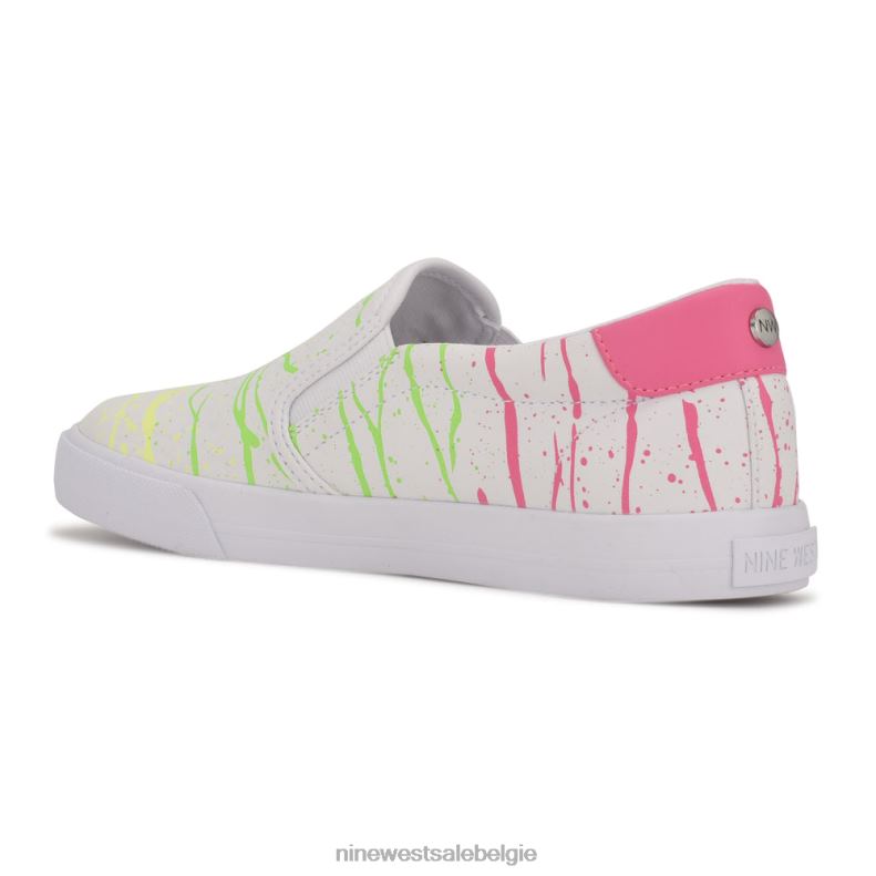 Nine West L48XT1044 neonverfspatten Lala slip-on sneakers