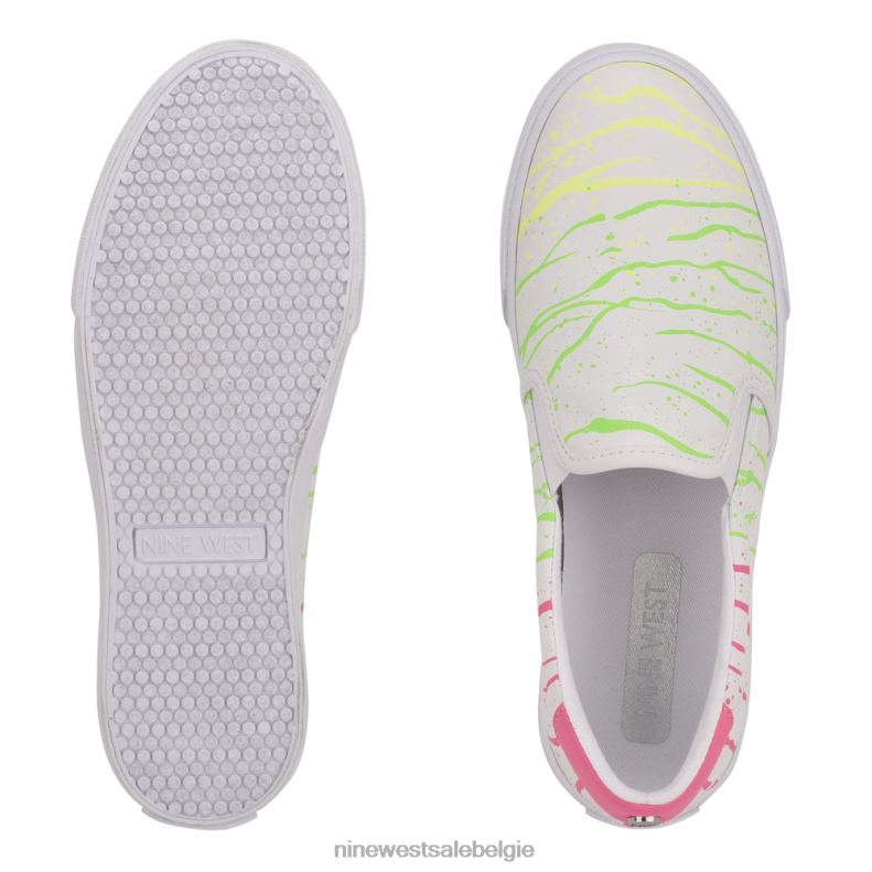 Nine West L48XT1044 neonverfspatten Lala slip-on sneakers