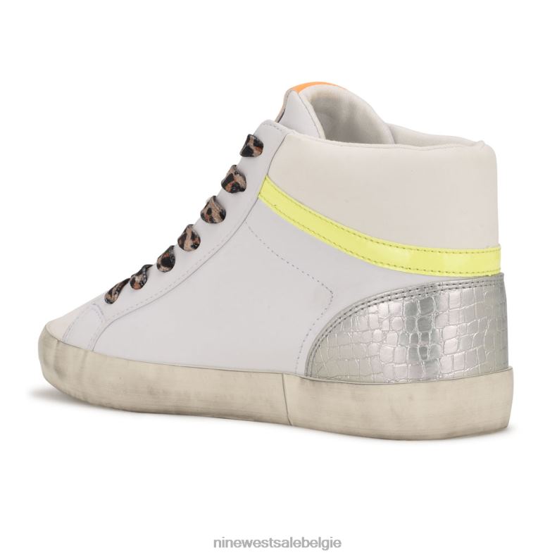 Nine West L48XT2910 wit neon multi stunnah hoge sneakers